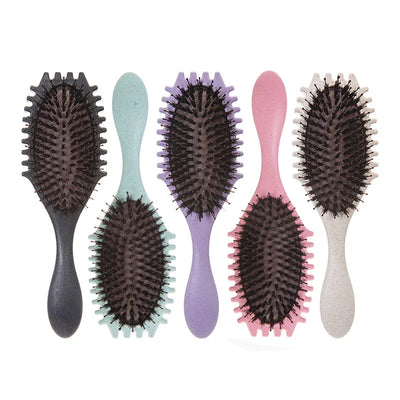 Curls Define Styling Brush Tangled Boar Bristle Hair Comb Boar Bristle Detangling Hair Brush Shaping Defining Hair Styling Tools