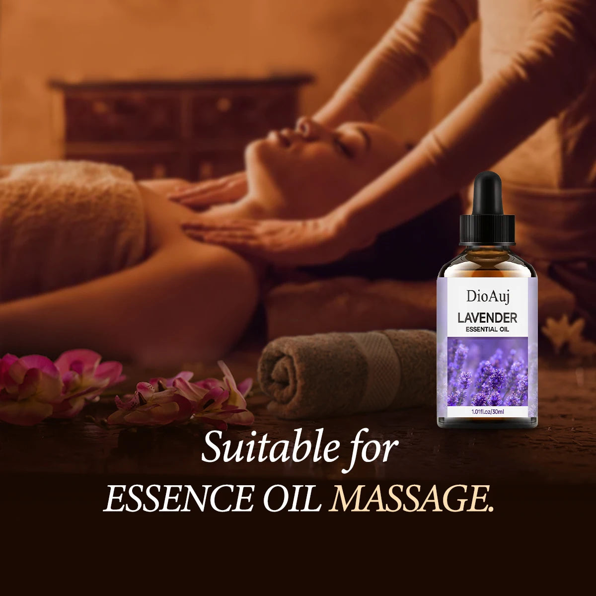 30ml/1.01fl.oz  LAVENDER Essential Oil  for Humidifier, Facial, Skin Care, Aromatherapy, Hair Care, Scalp and Body Massage