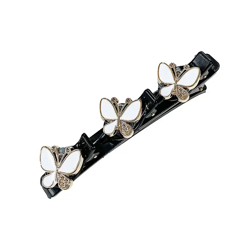 Double Layer Braided Hairpin Broken Hair Fixed Clip Women Girls Korean Fashion Hairpin Headband Hairpin Lazy Styling Accessories