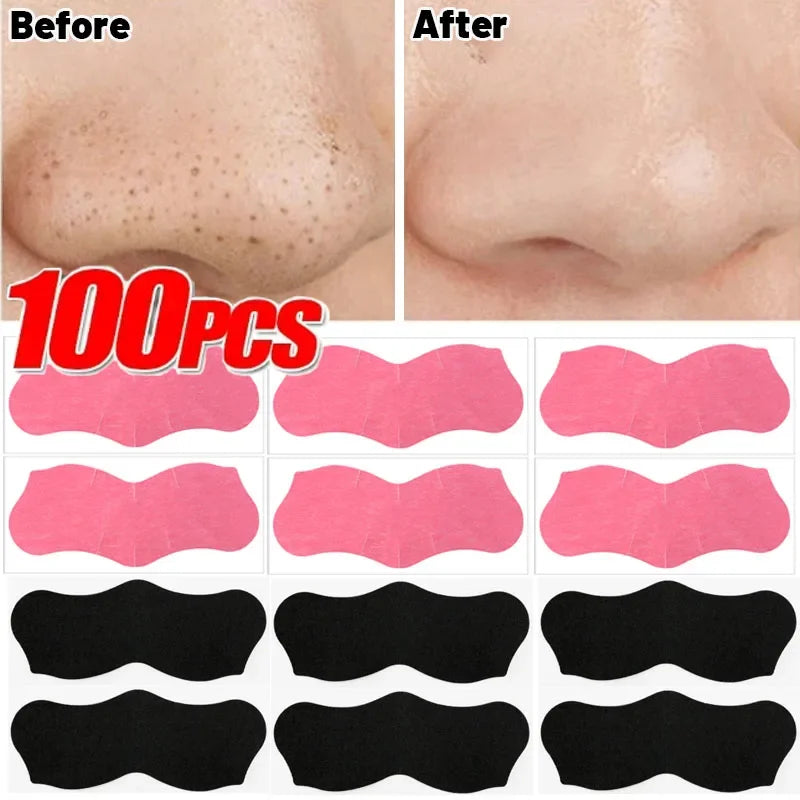 Peel Off Nose Blackhead Remover Mask Deep Cleansing Shrink Pore Acne Treatment Strips Nose Patches Face Skin Care Beauty Tools