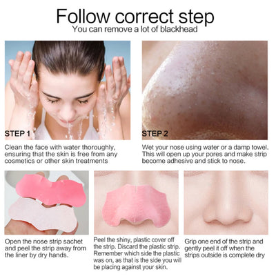 Peel Off Nose Blackhead Remover Mask Deep Cleansing Shrink Pore Acne Treatment Strips Nose Patches Face Skin Care Beauty Tools