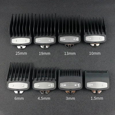8pcs/set Professional Barber Hair Clipper Guide Combs For Wahl Trimmer Attachment Hair Cutting Limited Comb Salon Haircut Tools