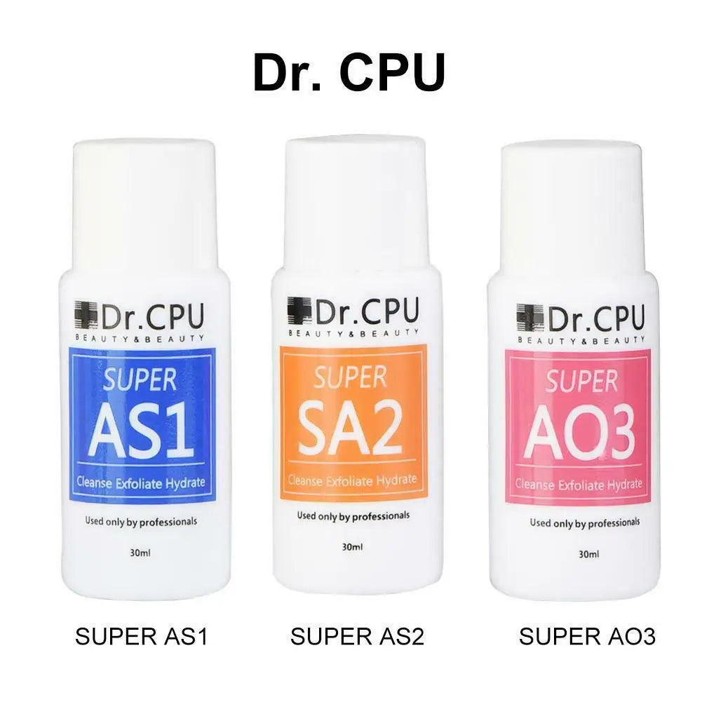3PCS AS1 SA2 AO3 High Concentrated Aqua Peeling Solution 30ML For Hydra Dermabrasion Beauty Machine Facial Skin Care Cleansing