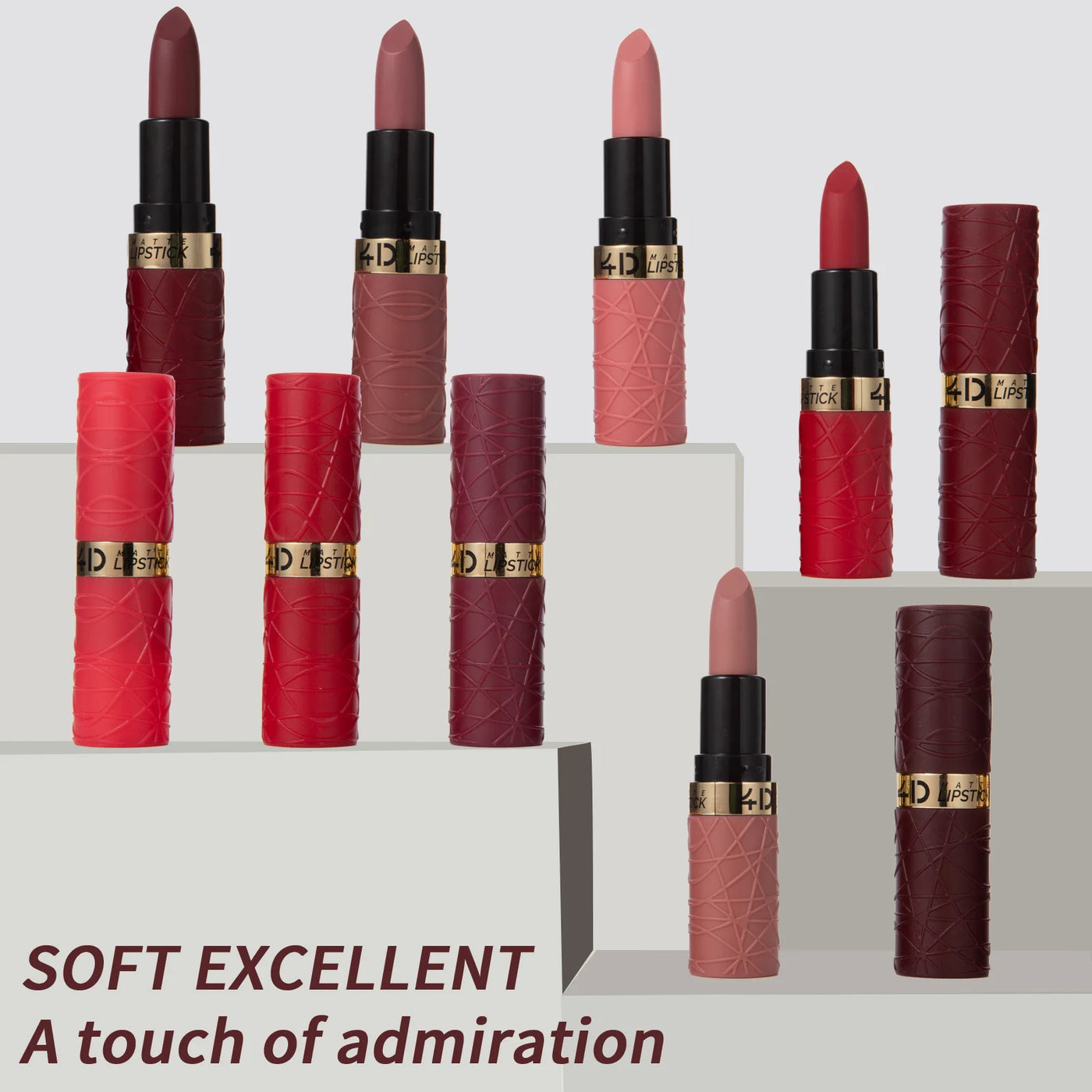 12 color lipstick matte fog lipstick lip glaze waterproof, non fading, non stick cup, suitable for goddess