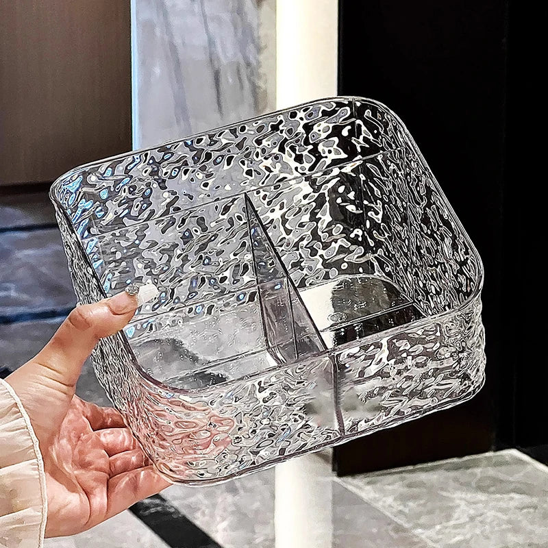 Clear Acrylic Makeup Brush Holder Desk Cosmetic Organizer Lipstick Storage Box Nail Polish Display Stand Rack Jewelry Case