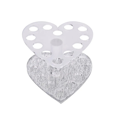 1Pc Nail Polish Brush Pen Holder Heart-shaped UV Gel Painting Pen Display Organizer Manicre Acrylic Nail Art  Accesories
