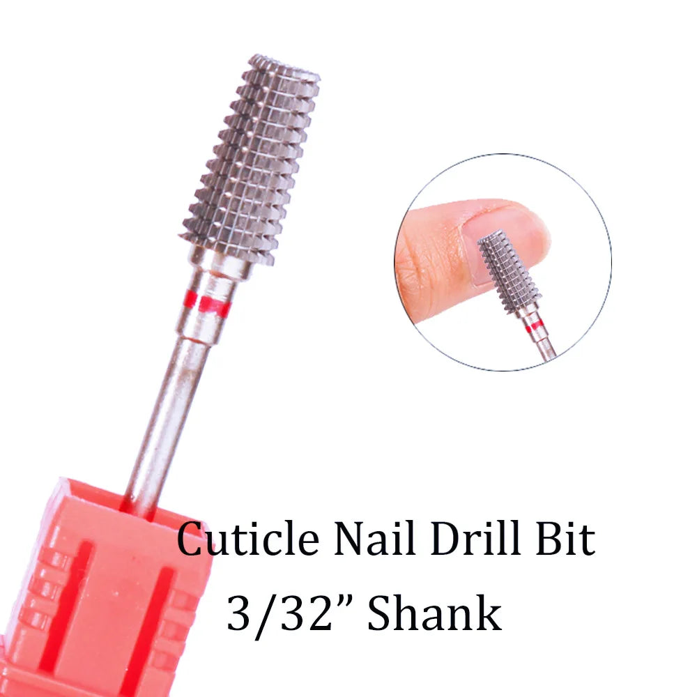 1pc Tungsten Carbide Nail Drill Bit Cutter For Manicure Machine Carbide Electric Nail Drill Milling Cutter For Nail Accessories