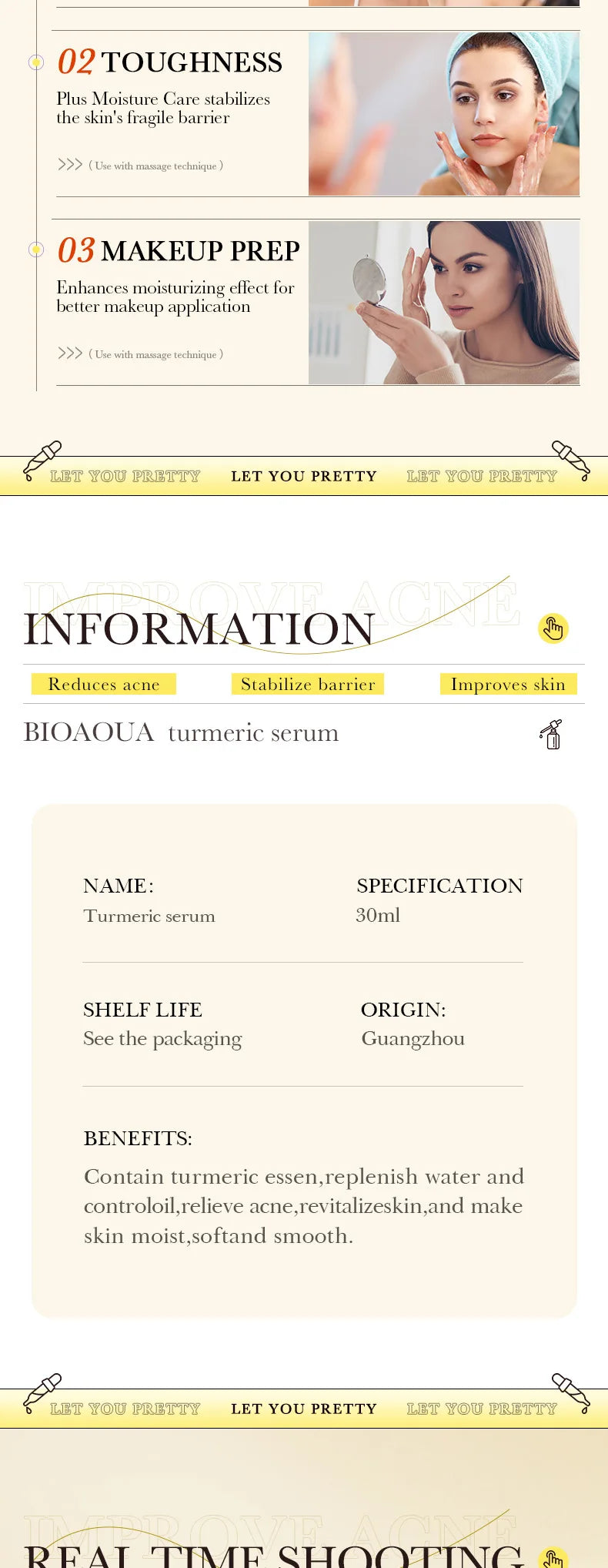 BIOAQUA Vitamin C Retinol Hyaluronic Acid Serum Moisturizing Brightening Hydrating Firming Facial Essence Beauty Face Skin Care