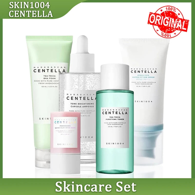 New Skin1004 Centella Asiatica Toner Cleanser Facial Serum Cleansing Oil & Moisturizer Skincare Set Original Products