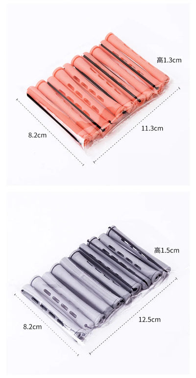 10pcs Heatless Hair Curler No Heat Hair Rollers Soft Curling Rod Pull Core Lazy Curls Flexi Rods Wave Formers Hair Styling Tools