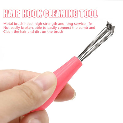 Hairbrush Cleaning Rake Metal Wire Rake Remove Comb Embedded Tools for Removing Hair Dust