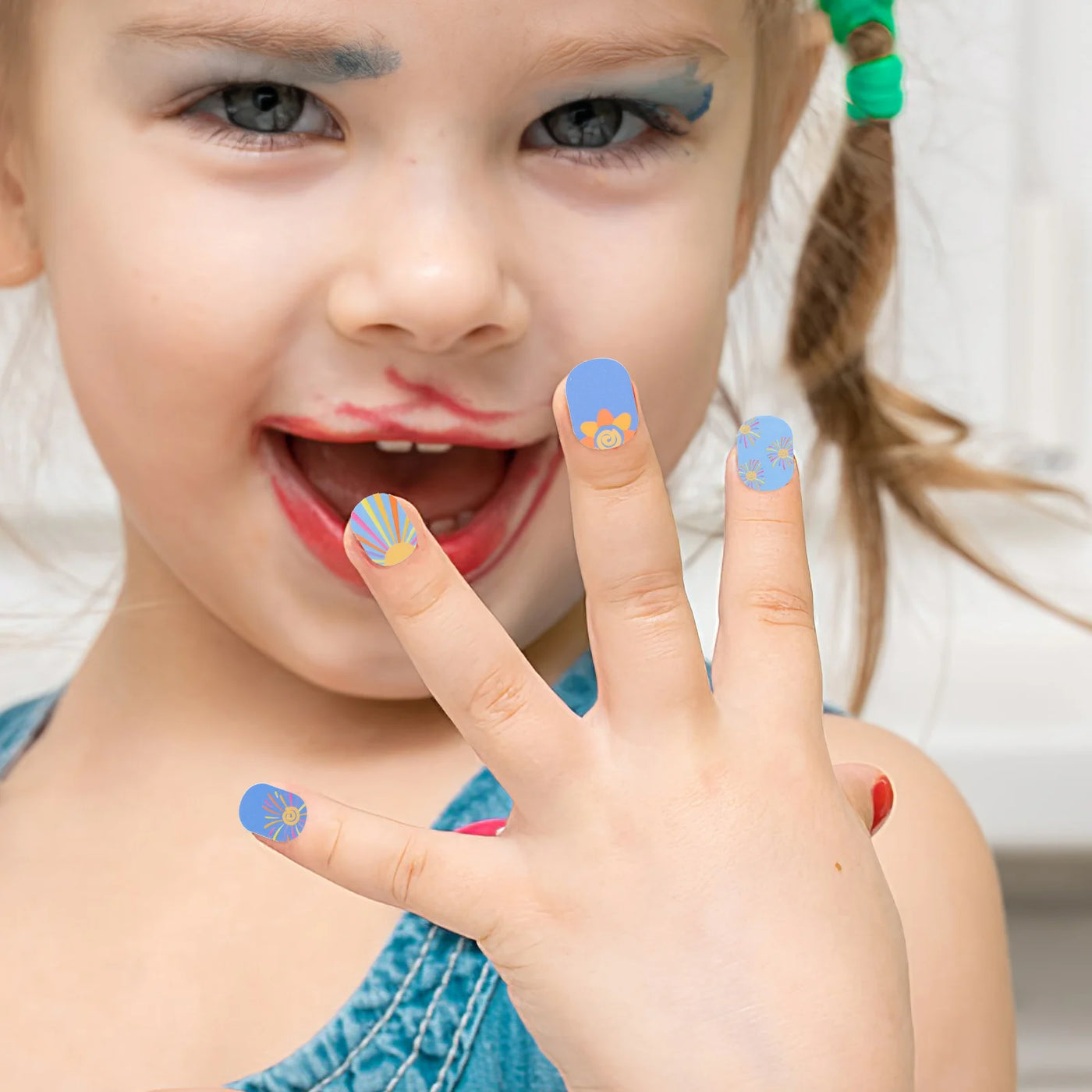 Children Nail Sticker Cartoon Nail Stickers False Waterproof Cute Kids Nail Decal For Girls Nail Salon Home Nails Supply