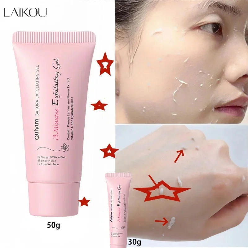 LAIKOU Sakura Exfoliating Peeling Gel Facial Scrub Moisturizing Nourishing Repair Scrubs Face Cream Beauty Skin Care
