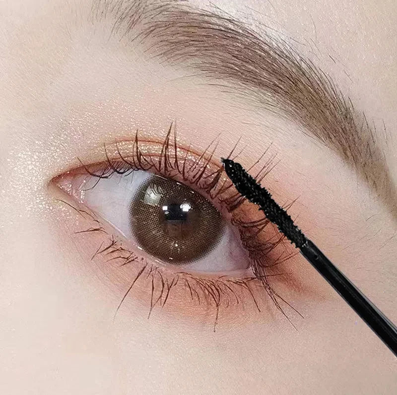 Waterproof Thick Lengthening Mascara 3D Fiber Lashes Black Brown Eyelash Extension Big Brush No Smudging Lasting Eye Cosmetics