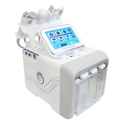 6 in1 Hydro Water Oxygen Jet Peel Machine Oxy Spray Facial Machine Cleaning RF Lifting Dermabrasion Skin Care Beauty Device Spa