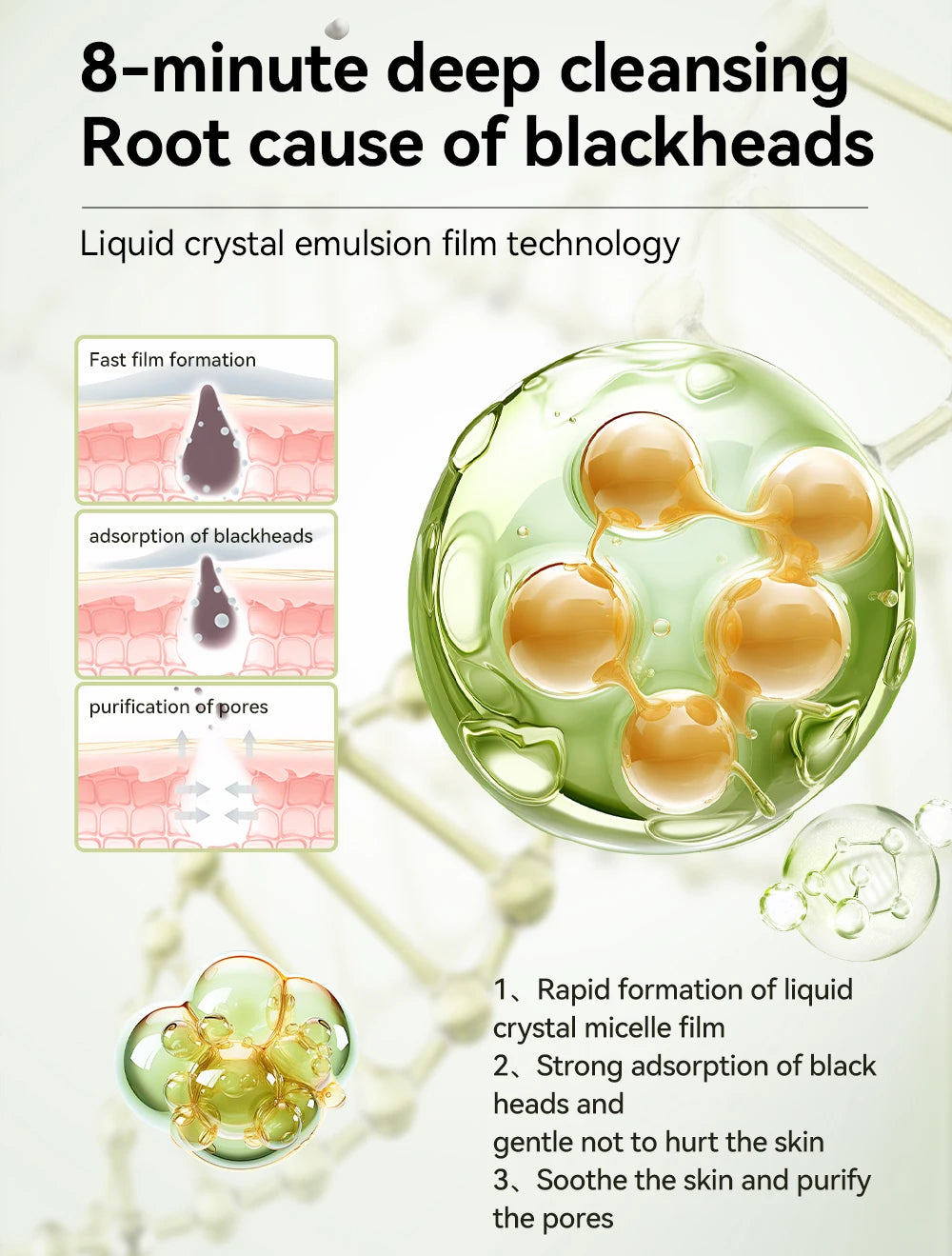 LANBENA New Style  Blackhead Remover Nose Mask Pore Strip Black Mask Peeling  Black Deep Cleansing Skin Care Beauty Health