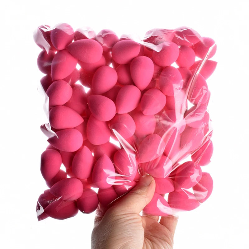 6/30/100Pcs Mini Makeup Sponge Soft Cute Face Beauty Egg Cosmetic Powder Puff for Foundation Cream Concealer Makeup Blender Tool