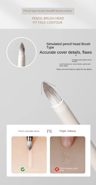 Pencil Tip Concealer Brush Decree Pattern Lacrimal Sulcus Eye Bag Dark Under-eye Circles Precise Concealer Brush Small Makeup