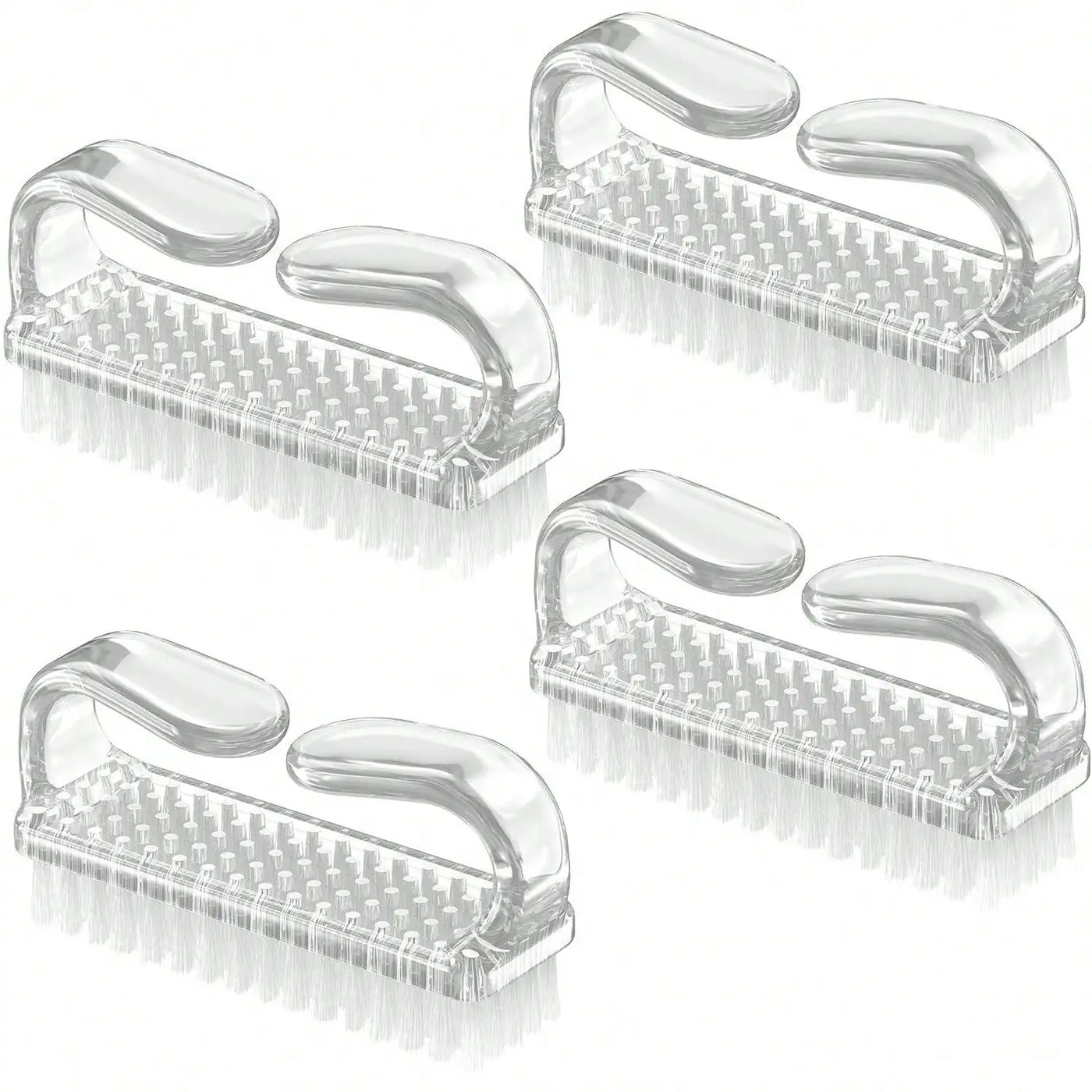 4pcs/Set Nail Art Tools Kit With Large Nail Polish Brush, Dust Brush, Cleaning Brush And Cuticle Pusher