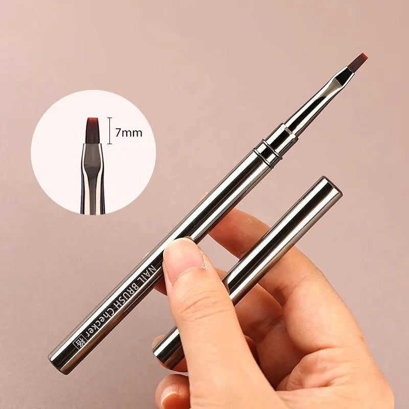 BORN PRETTY Nail Liner Brush DIY Drawing Painting Flower Line Stripes Pen Metal Handle UV Gel Nail Art Brushes Manicure Tool