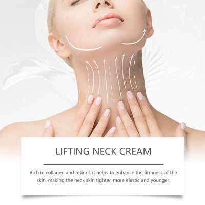 Collagen Neck Cream Anti Aging Reduces Wrinkles Lines Improve Double Chin Sagging Lifts Tightens Brighten Skin Beauty Neck Cream