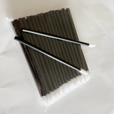 50pcs New Disposable Cosmetic Lip Brushes Lipstick Lip Glossy Wands Pen Cleaner Applicator Eyeshadow Gloss Makeup Brushes Tools