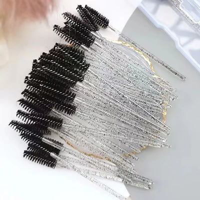 50Pcs Disposable Eyelash Wands Brush Comb Eye Lashes Extension Accessories Mascara Wand Makeup Professional Beauty Tool