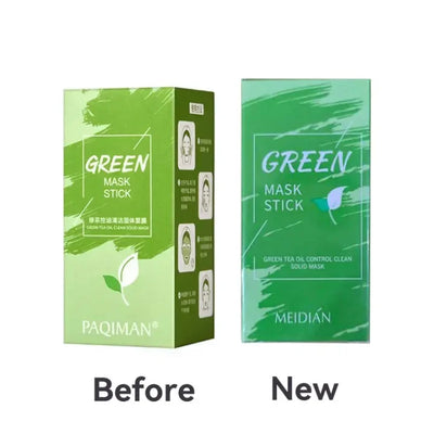 Green Tea Mask Stick Remove Blackheads Acne Deep Cleansing Purifying Clay Mask Oil Control Solid Mask Moisturizing Skin Care