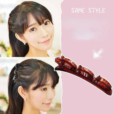 Double Layer Braided Hairpin Broken Hair Fixed Clip Women Girls Korean Fashion Hairpin Headband Hairpin Lazy Styling Accessories