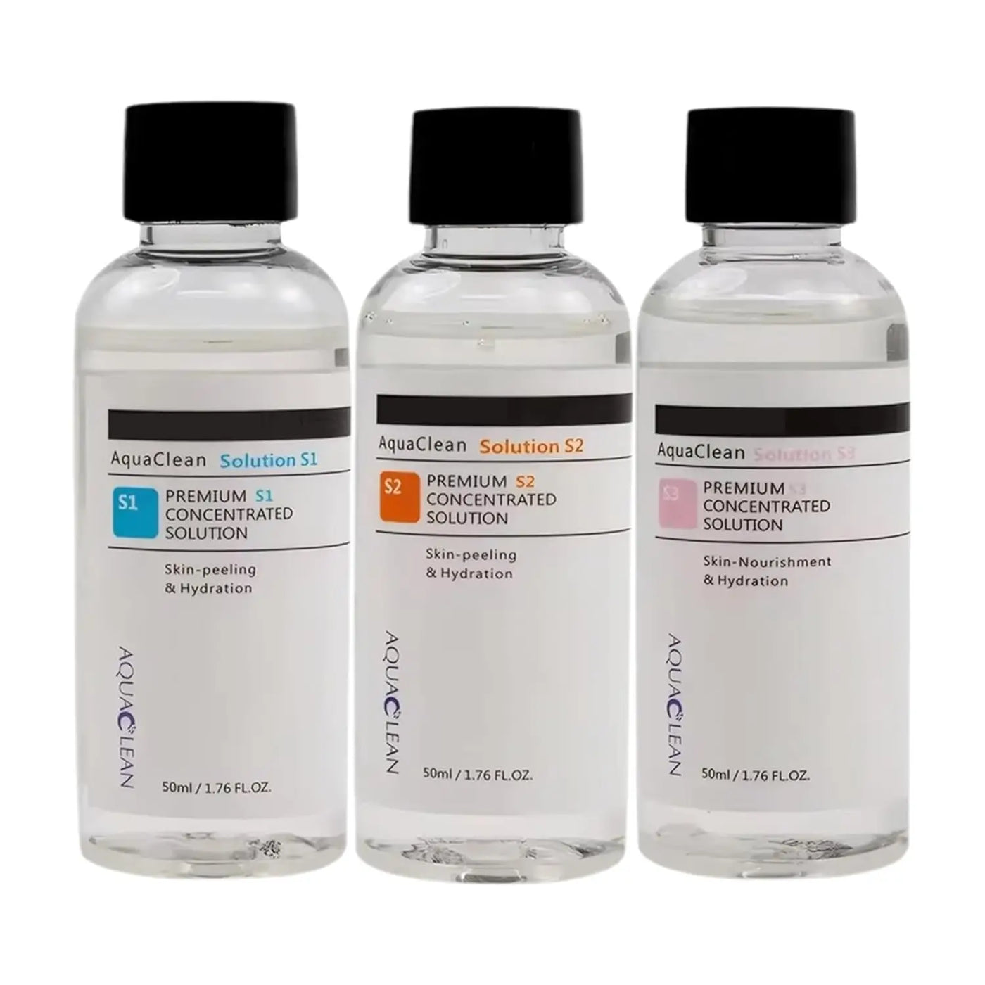 Concentrate Solution 3 Bottles S1 S2 S3 for SPA Aqua Peeling Facial Care Skin Moisturizing Deep Clean Face Peeling Solution