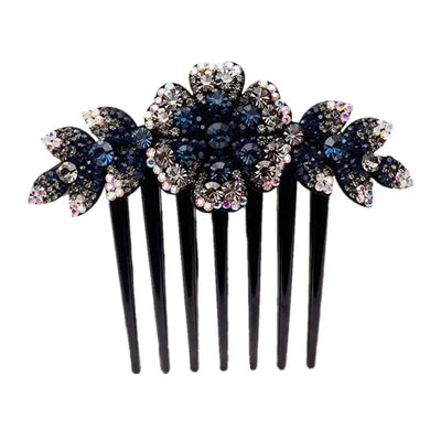 Women Hair Comb Rhinestone Crystal Hair Clips Hairpins Lady Bride Wedding Party Headdress Headwear Elegant Hair Accessories
