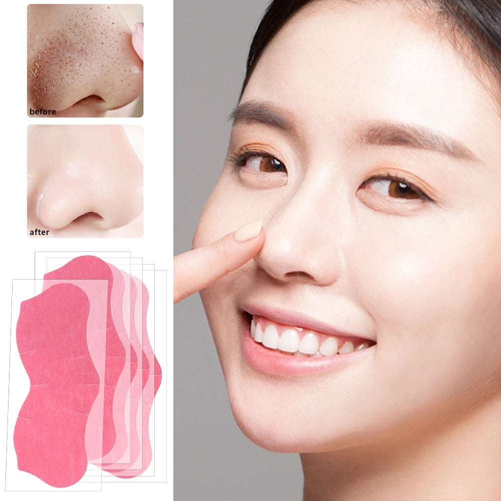 Peel Off Nose Blackhead Remover Mask Deep Cleansing Shrink Pore Acne Treatment Strips Nose Patches Face Skin Care Beauty Tools