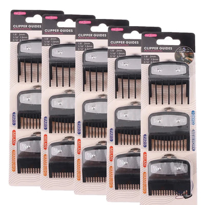 1/3/5Pcs Hair Clipper Guards Guide Combs Trimmer Styling Tools Attachment Compatible 1.5mm 3mm 4.5mm
