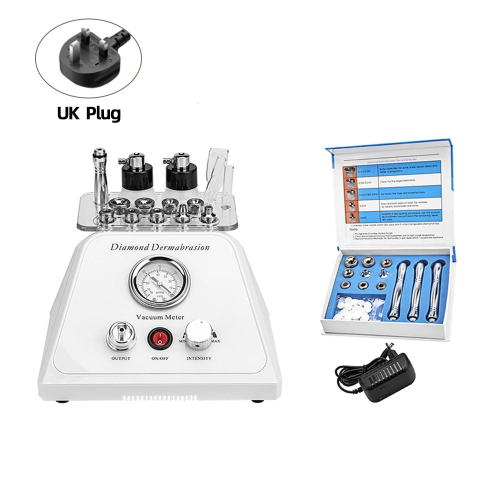 New Diamond Microdermabrasion Machine Exfoliation Facial Dermabrasion Devices Vacuum Wrinkle Removal Peeling Skin Care Tools