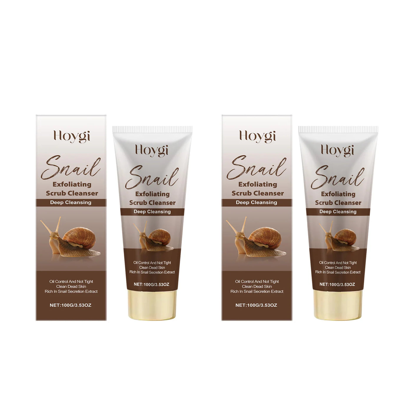 Snail Exfoliating Scrub Cleanser Contains Snail Mucin Gentle Cleansing Skin Brighten Effectively Remove Makeup Nourish Face Wash