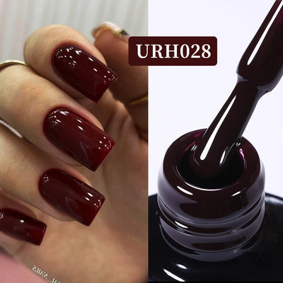 UR SUGAR 7ml Nude Pink Color Nail Gel Polish Semi Permanent Soak Off UV DIY Nail Art Gel Long Lasting Design Manicure Supplies
