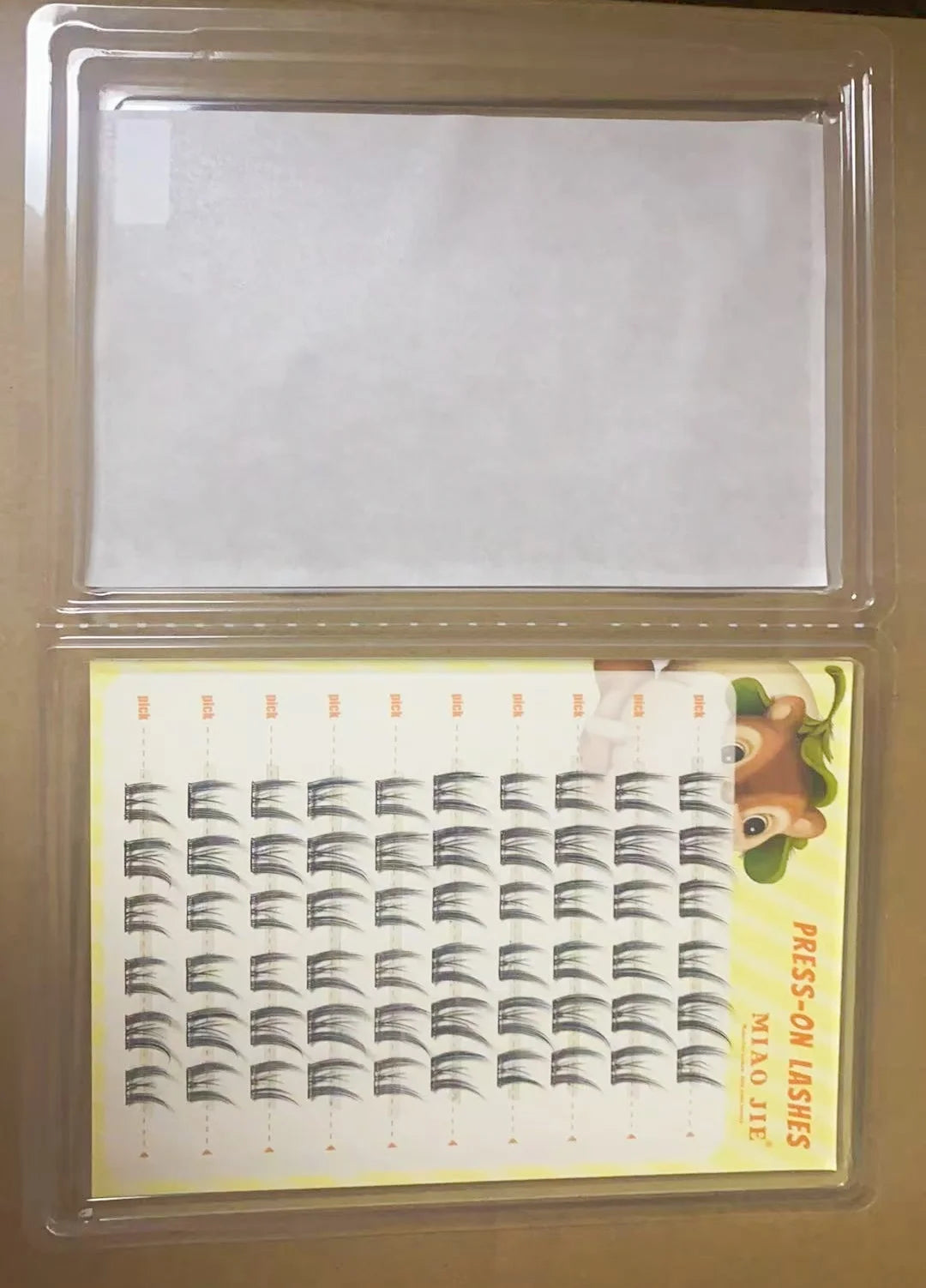MJ 10 Rows of Large Capacity Glue-free False Eyelashes Single Cluster 10-12MM C-curled Natural Self-adhesive false Eyelashes
