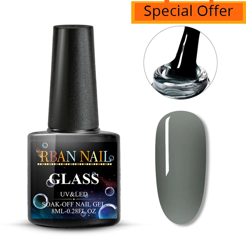 Mtssii 6ml Nail Gel Jelly Eggshell Gel Nail Polish Transparent Gel Soak Off Nail Art Gel UV LED Varnish