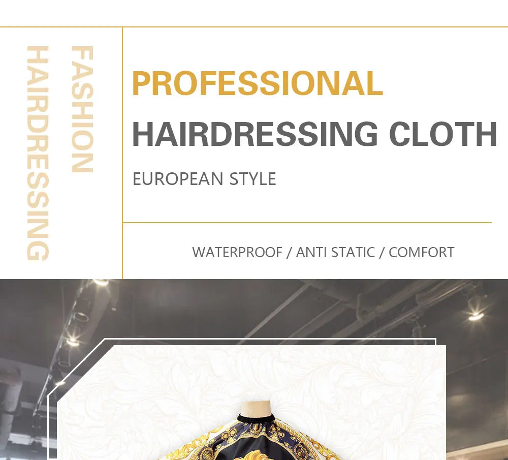 Professional Hairdressing Hairdresser Cloth Lion Pattern Gown Barber Waterproof Hairdresser Apron Haircut capes Accessories