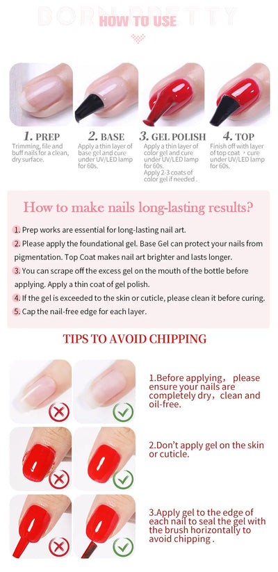 BORN PRETTY 15ML Milky Pink Rubber Base Gel Camouflage Color Coat Jelly White Nude Soak Off Nails Gels Varnish Self-leveling Gel