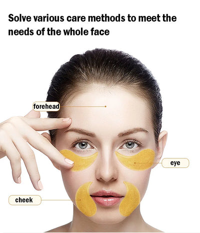 60pcs/box Seaweed Gold Collagen Eye Mask Anti Dark Circles Removal Eyes Bags Moisturizing Anti-aging Eye Patches Eyes Gel Mask