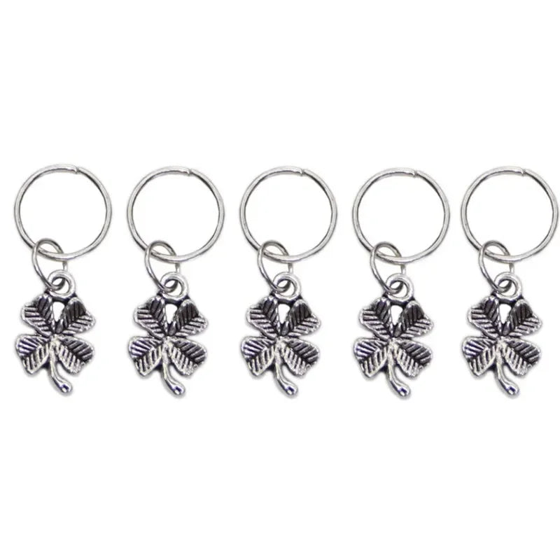 5pcs/bag Hair Braid Bead Butterfly Dreadlock Beads Ring Braiding Hair Sparkly Hair Styling Tool Bohemian Braid Hairs Accessories