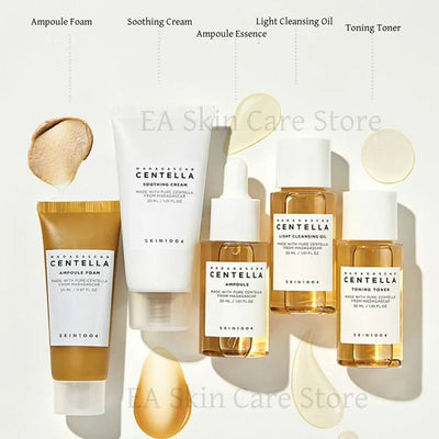 SKIN1004 Centella Skincare Travel Kit Originales Serum Toner Whitening Cream Cleansing Oil Cleanser 5 Set Travel Size Skin Care