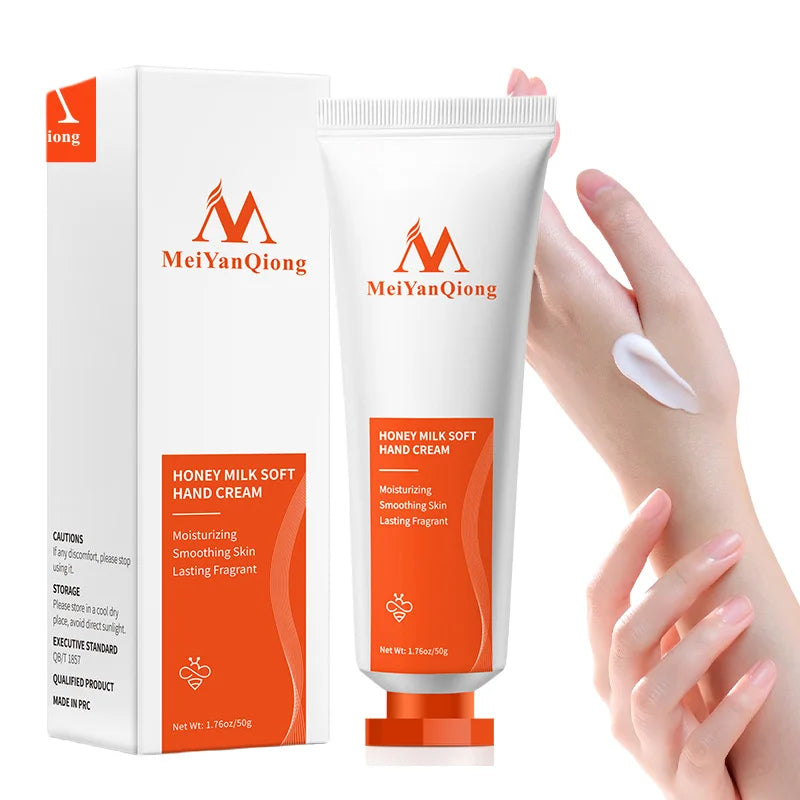 Milk Honey Soft Hand Cream Anti Aging Nourishing Smooth Anti Cracking Hands Repairs Dry Wrinkles Soften Skin Skin Care