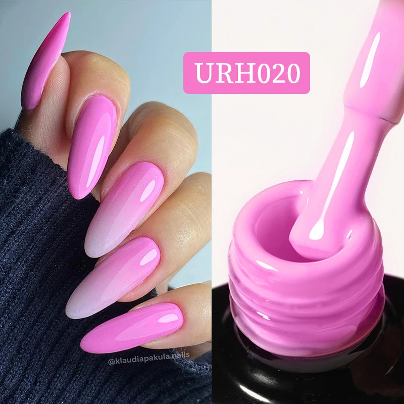 UR SUGAR 7ml Nude Pink Color Nail Gel Polish Semi Permanent Soak Off UV DIY Nail Art Gel Long Lasting Design Manicure Supplies