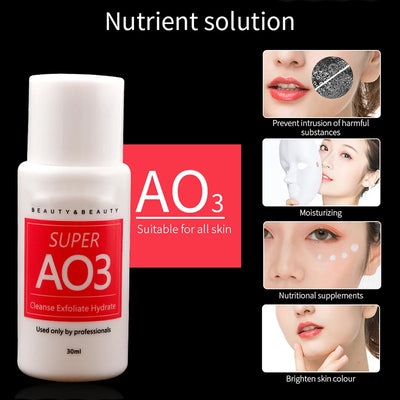AS1 SA2 AO3 30ml High Concentrated Solution Liquid For  Dermabrasion Beauty Machine Kit of 3 Serums Skin Deep Cleaning Skin Care