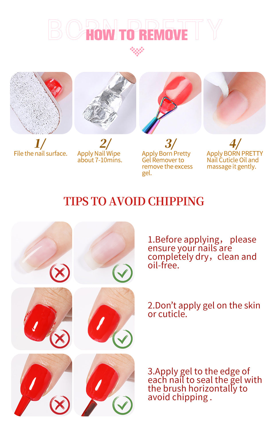 BORN PRETTY 15ml Nude White Non Stick Hand Solid Extension Nail Gel Polish Carving Flower Nail Art Building Constructed UV Gel