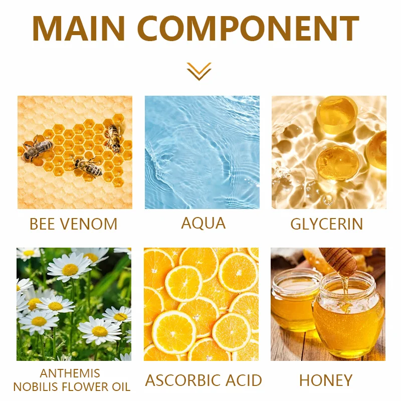 60g Bee Venom Chamomile Hand Mask, Natural Plant Ingredients, Physical Exfoliation, Heavy Hands and Feet, Delicate, Smooth, Moisturizing and Translucent, Suitable for Hands and Feet