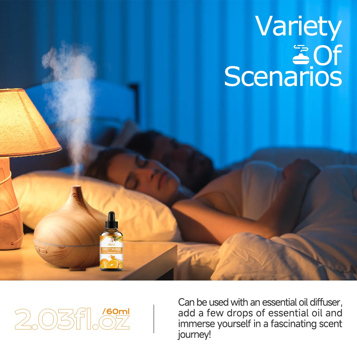 Sweet orange essential oil is used to make aromatherapy, car-mounted, long-lasting fragrance, humidifier，Multifunctional essenti