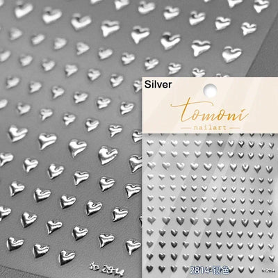 Cat's Eye 5D Gradient European Love Heart Gem Wing Crystal Geometric Colorful Self Adhesive Nail Art Stickers Manicure Decals